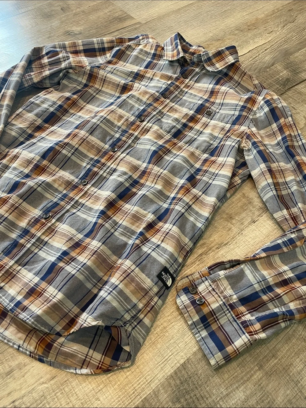 The North Face men’s organic cotton plaid shirt